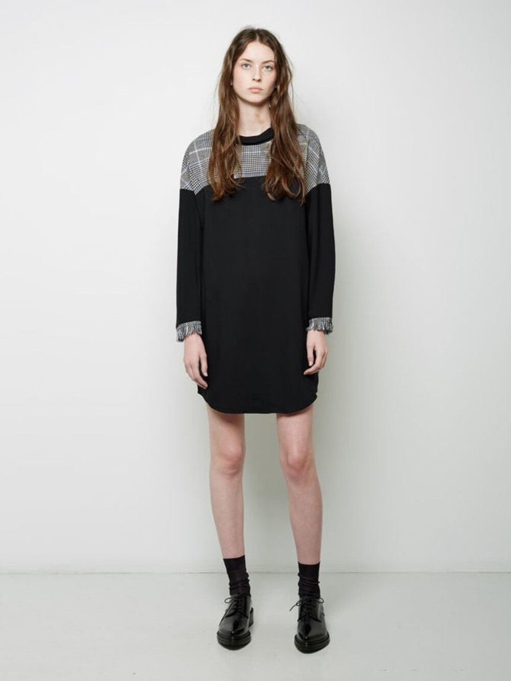 3.1 Phillip Lim Houndstooth Fringe Dress